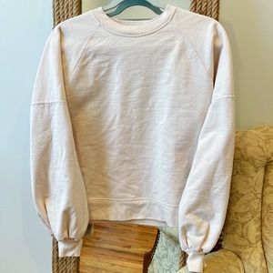 Minimalist Crewneck, pale pink, size small